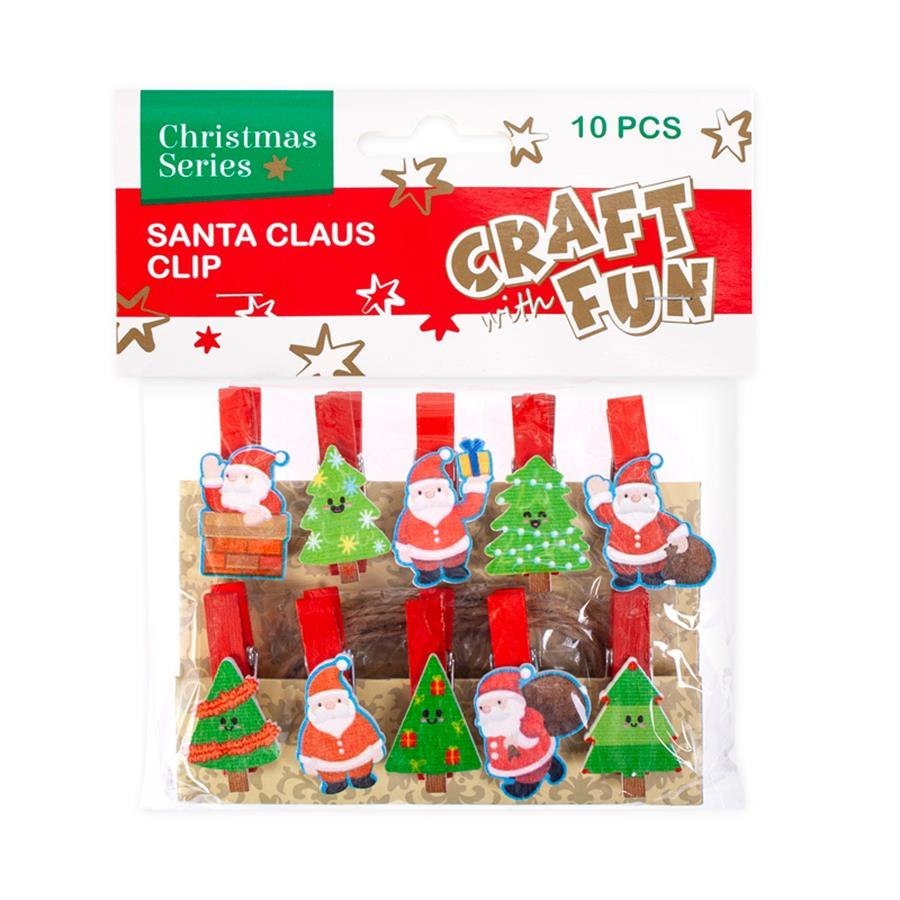 DECORATIVE BUCKLES SANTA CHRISTMAS CRAFT WITH FUN 384012